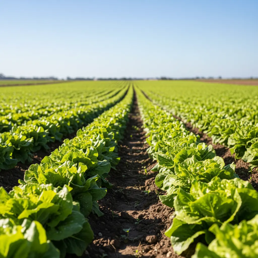 Australian lettuce field